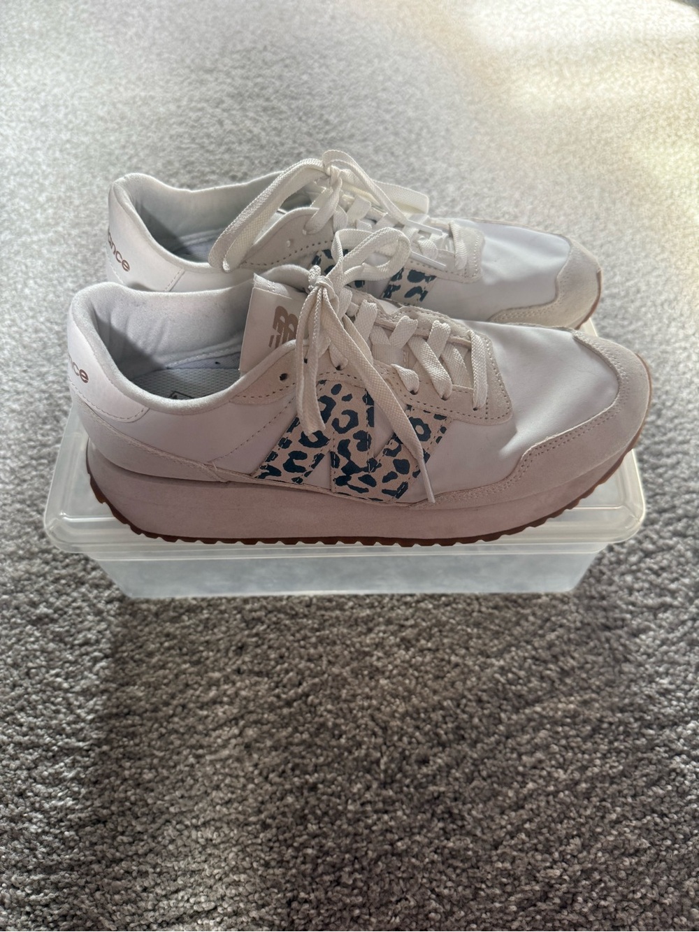 New Balance 237 Sneaker with Leopard Accent